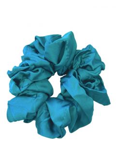 JA-NI Hair Accessories - Hair Scrunchies Large, The Turquoise Satin 